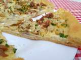 Pizza crème/champignons - بيزا بالكريمة و الفطر