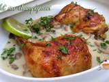 Poulet aux champignonx - دجاج بالفطر و الكريمة