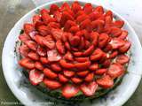 Tarte aux fraises à la noix