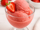 Irrésistible de glace à la fraise au Thermomix