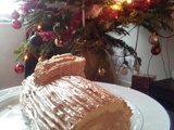 Buche de noel a la creme au beurre au praline