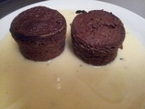 Fondants au coeur chocolat blanc et noir