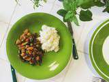 Curry végétal aubergines, patates douces et lentilles corail