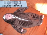 10 positions des enfants qui dorment
