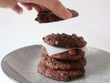 Cookies vegan chocolat et noisettes grillées