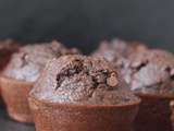 Muffins aux protéines en poudre et chocolat