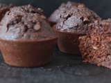 Muffins aux protéines en poudre et chocolat