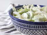 Salade concombres et oignons healthy