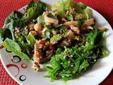 Assiette-Repas : Salade de poulpe aux Pois chiche, Wakamé, Mâche, Concombre