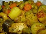 Tajine de poulet aux olives et au citron confit (Cookeo)