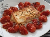 Pâtes à la feta tomates cerises au four - radis rose