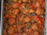 Légumes confits aux épices et boulettes de bœuf