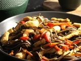 Sauté de dinde aux légumes et nouilles Soba : un délice express