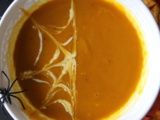 Soupe de potimarron aux marrons pour l'automne et Halloween