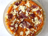Tarte tatin de carottes à la feta et oignon rouge