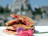 Pancakes aux pralines roses