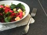 Salade d'hiver : betterave, mâche & pomme