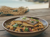 Barramundi Côtier du Pacifique et Risotto Gallo Pinto