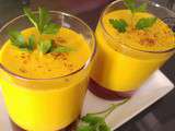 Claudine a testé : la soupe froide tomates, courgettes et lait de coco