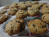 Cookies au chocolat, à la poudre d'amande et flocons d'avoine