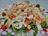 Salade crudités-poulet