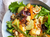 Salade asiatique aux légumes croquants, cacahuètes et oeuf