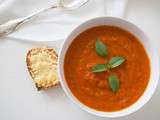 Tomato & red pepper soup / Soupe de tomate et poivron rouge