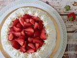 Entremets fraise à étages