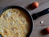 Gateau à la poele abricot amandes