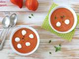 Soupe tomate mozzarela