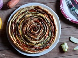 Tarte spirale aux légumes d'été