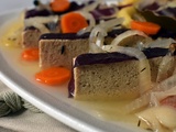 «Maquereaux» de tofu au vin blanc et aux aromates (végétarien, vegan)