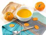 Soupe monochrome carotte et courge mandarin