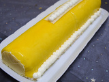 Bûche entremet mangue coco