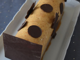 Bûche praliné noisette et chocolat