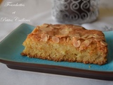 Gâteau aux pommes, façon croissant aux amandes