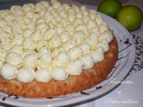 Tarte financière aux bananes, crème vanille-citron vert