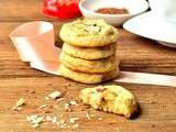 Cookies moelleux Rooibos (thé rouge) et Chocolat Blanc