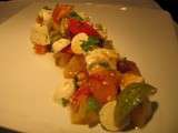 Salade de Tomates Multicolores du Marché et Mozzarella