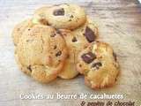Cookies au beurre de cacahuètes & pépites de chocolat
