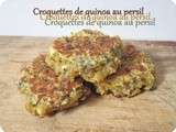 Croquettes de quinoa