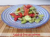 Salade de fèves aux poivrons