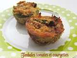 Timbales tomates et courgettes