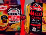 Dégustation burger charolais daunat vs maxi cheese charal