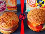 Dégustation daunat - l'american bacon burger vs l'american cheese burger