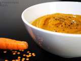 Velouté carottes et lentilles corail / Carrots and red lentils cream soup