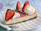 Cheesecake fraise-vanille