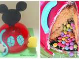 Gâteau pinata (maison de Mickey)