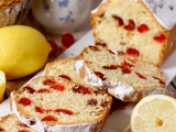 Cake anglais aux cerises confites et citron ultra moelleux (cherry cake)