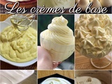 Crèmes de base dérivées de la crème pâtissière